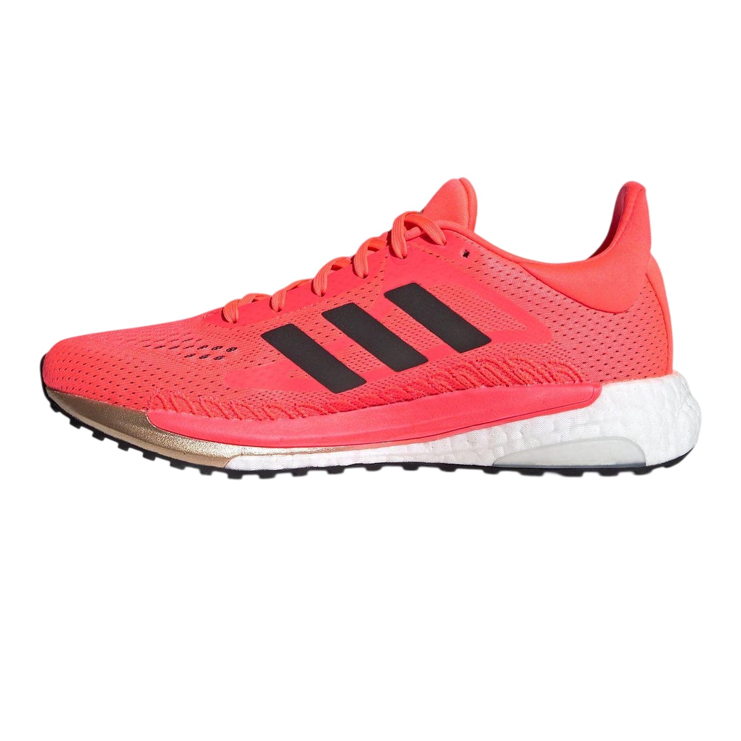 Pink-Core Black-Copper - Side - Adidas Womens-Ladies Solar Glide 3 Running Shoes
