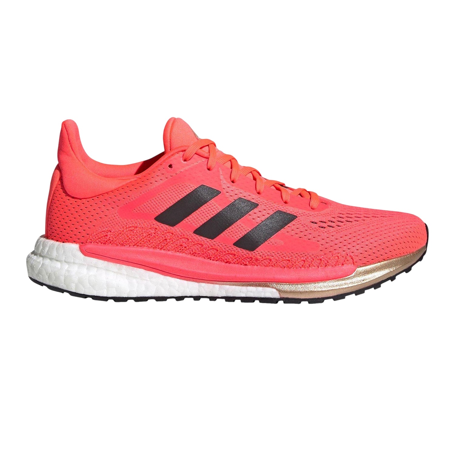 Pink-Core Black-Copper - Lifestyle - Adidas Womens-Ladies Solar Glide 3 Running Shoes