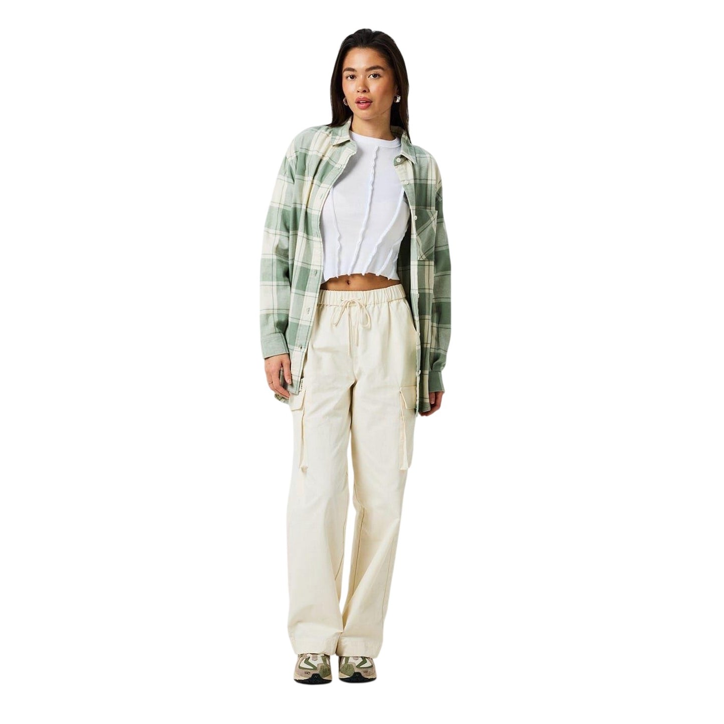 Iceberg Green - Lifestyle - Jack Wills Womens-Ladies Flannel Shirt