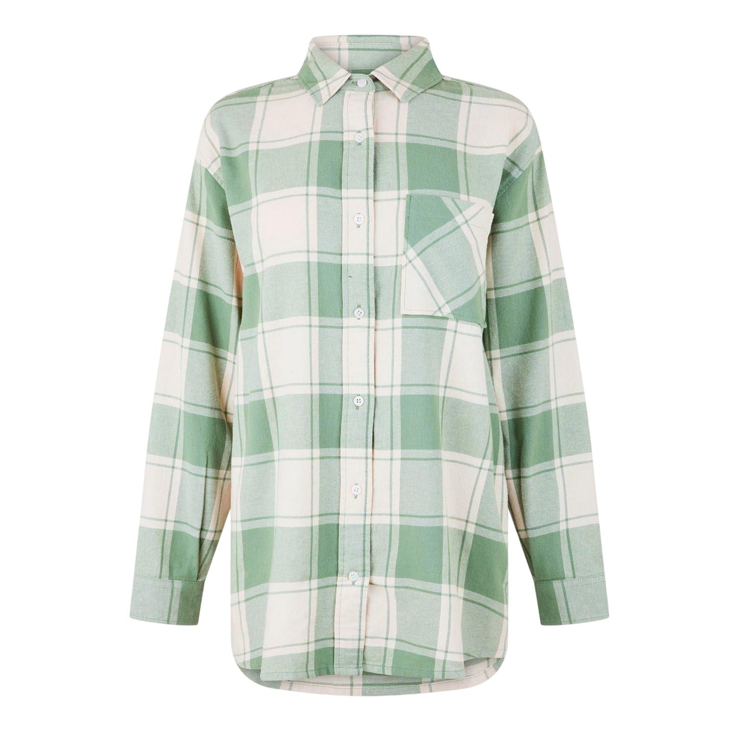 Iceberg Green - Front - Jack Wills Womens-Ladies Flannel Shirt