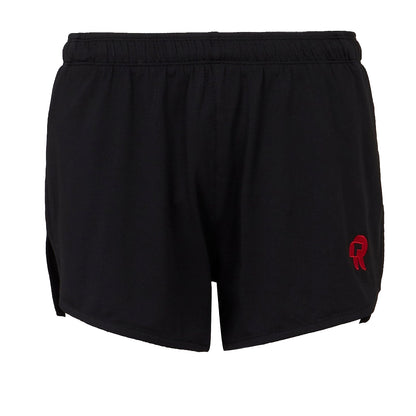 Black - Front - Red Run Womens-Ladies Inky Running Shorts