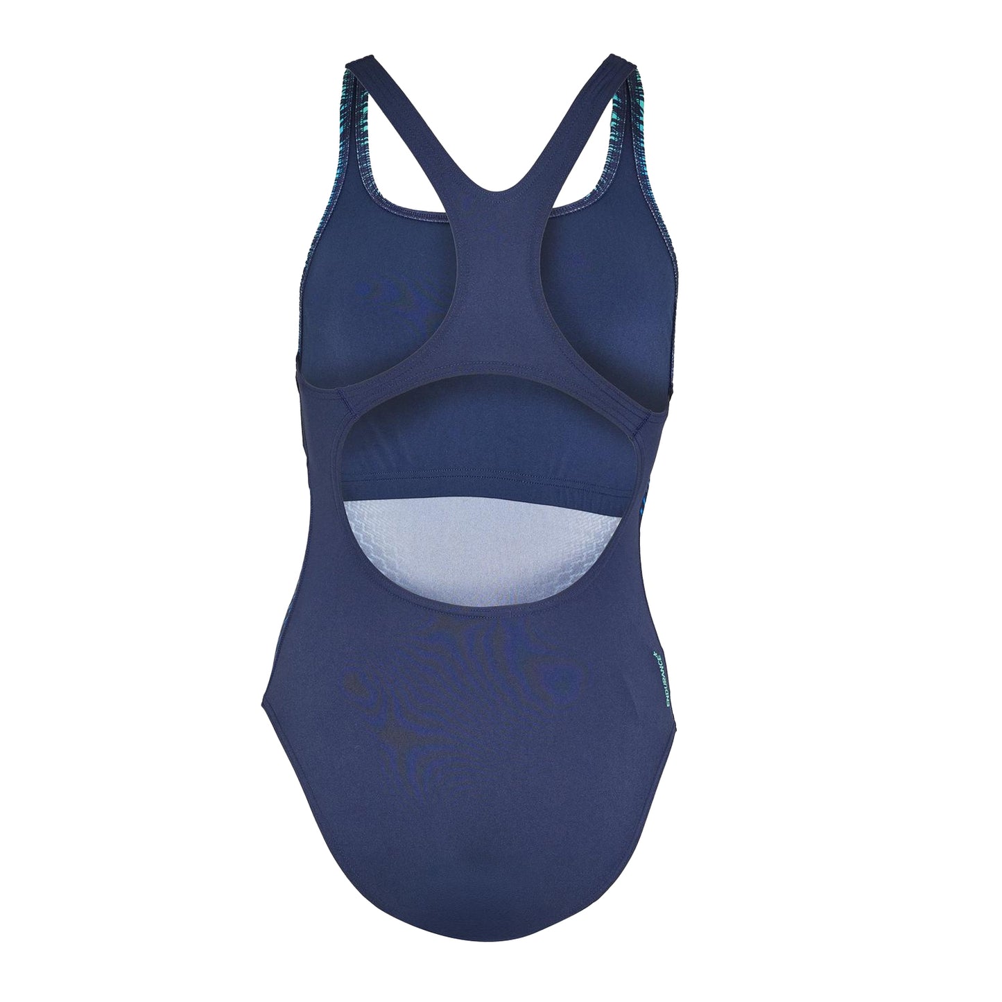 Lagoon Blue - Back - Speedo Womens-Ladies Medalist Geometric Pattern One Piece Swimsuit