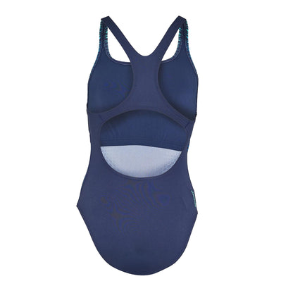 Lagoon Blue - Back - Speedo Womens-Ladies Medalist Geometric Pattern One Piece Swimsuit