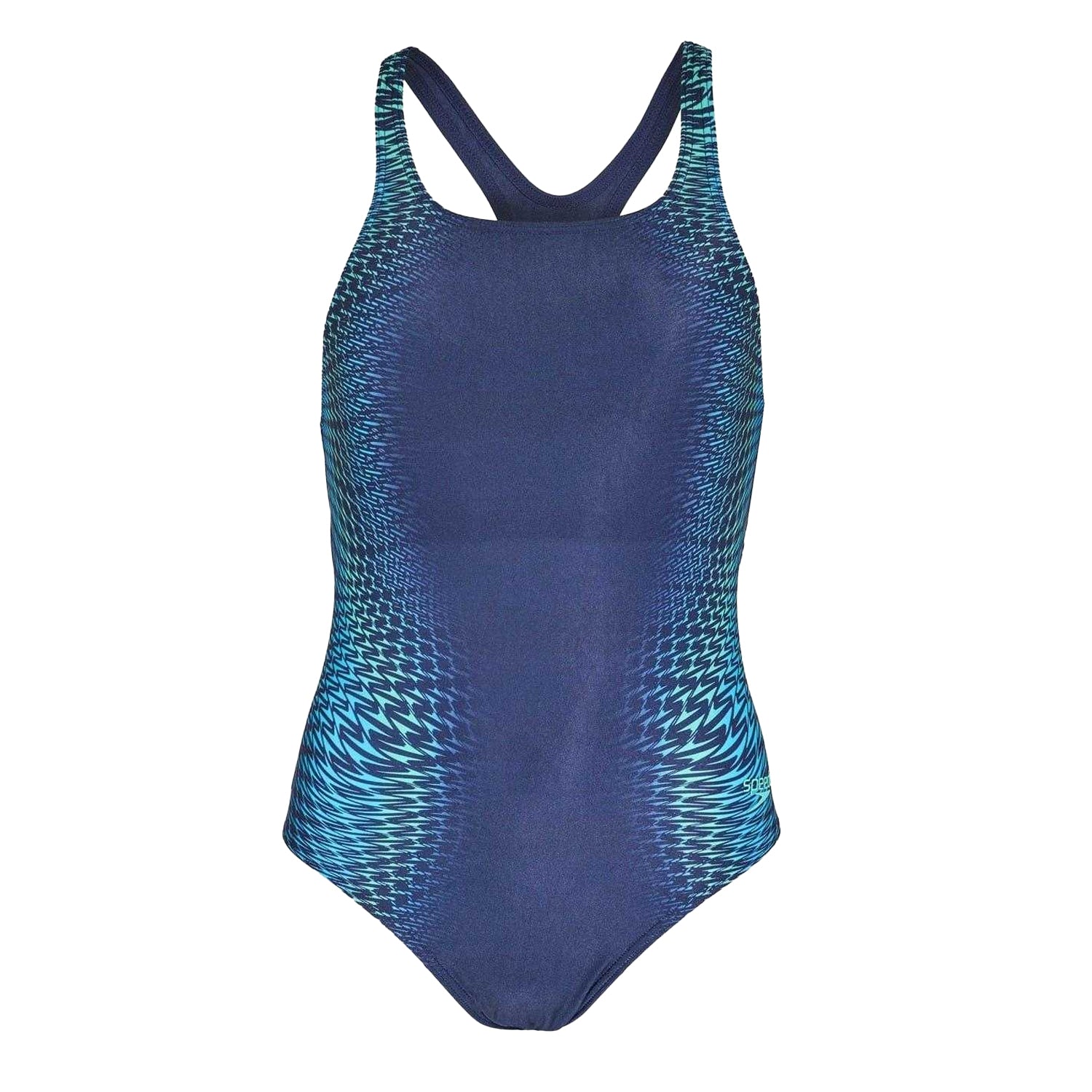 Lagoon Blue - Front - Speedo Womens-Ladies Medalist Geometric Pattern One Piece Swimsuit