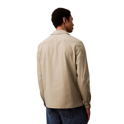 Oak - Back - Calvin Klein Mens Cotton Overshirt