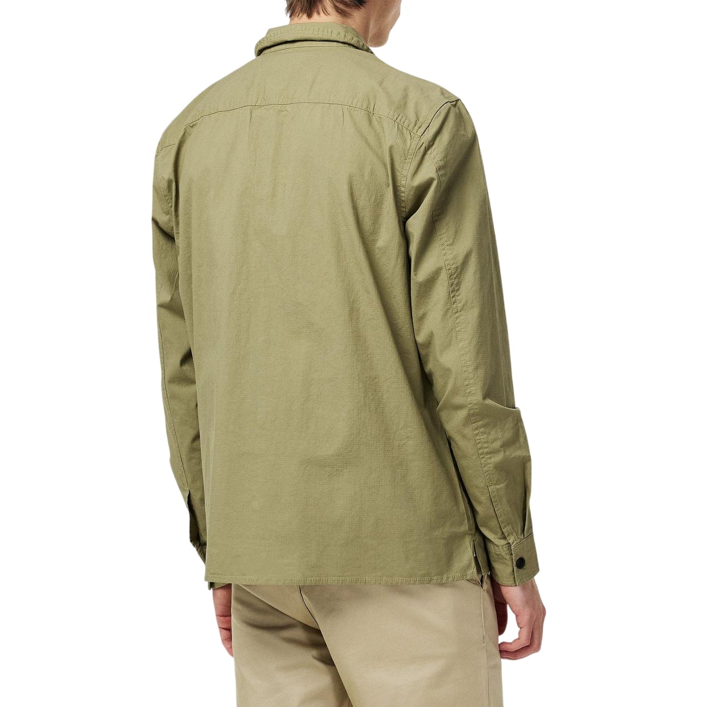 Beige - Lifestyle - Calvin Klein Mens Cotton Overshirt