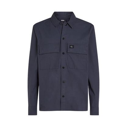India Ink - Front - Calvin Klein Mens Cotton Overshirt