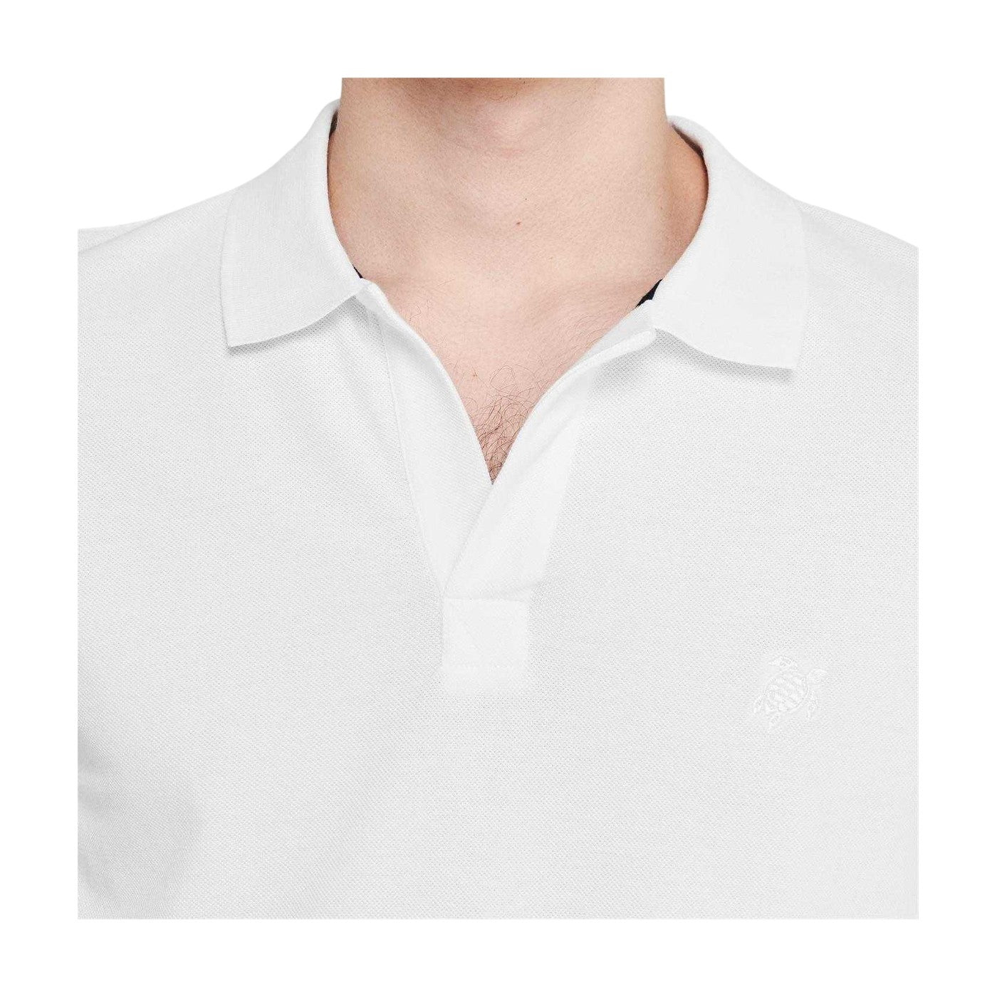 White - Side - Vilebrequin Mens Polo Shirt