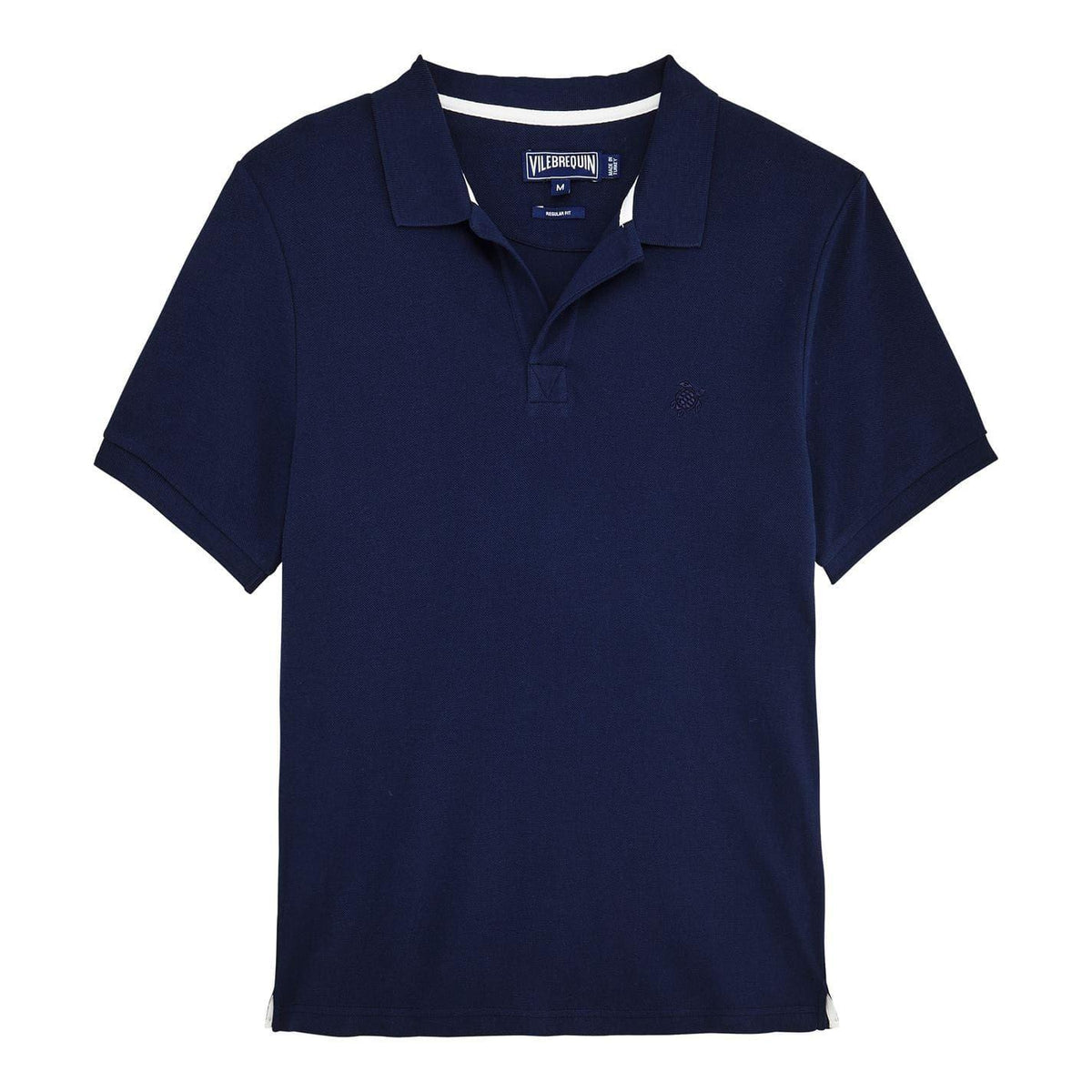 Navy - Front - Vilebrequin Mens Polo Shirt