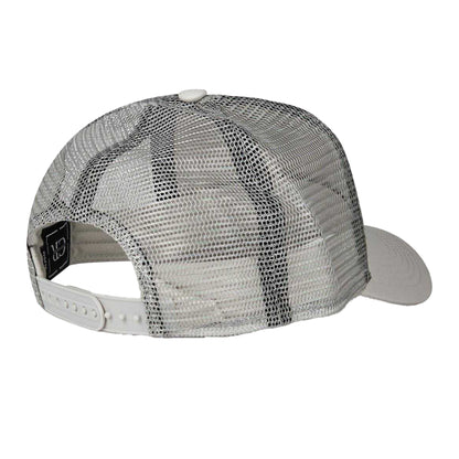 Grey - Back - Christian Rose Li Plate Trucker Cap