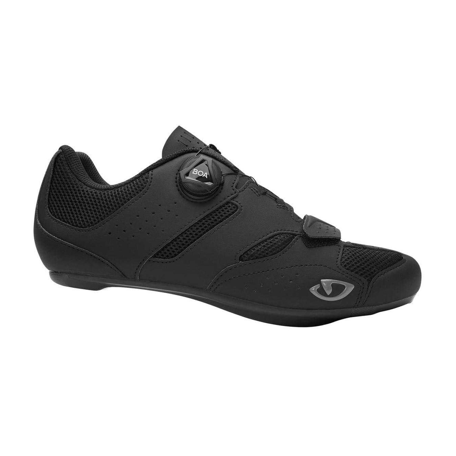 Black - Back - Giro Mens Savix Ii BOA Lacing System Cycling Shoes