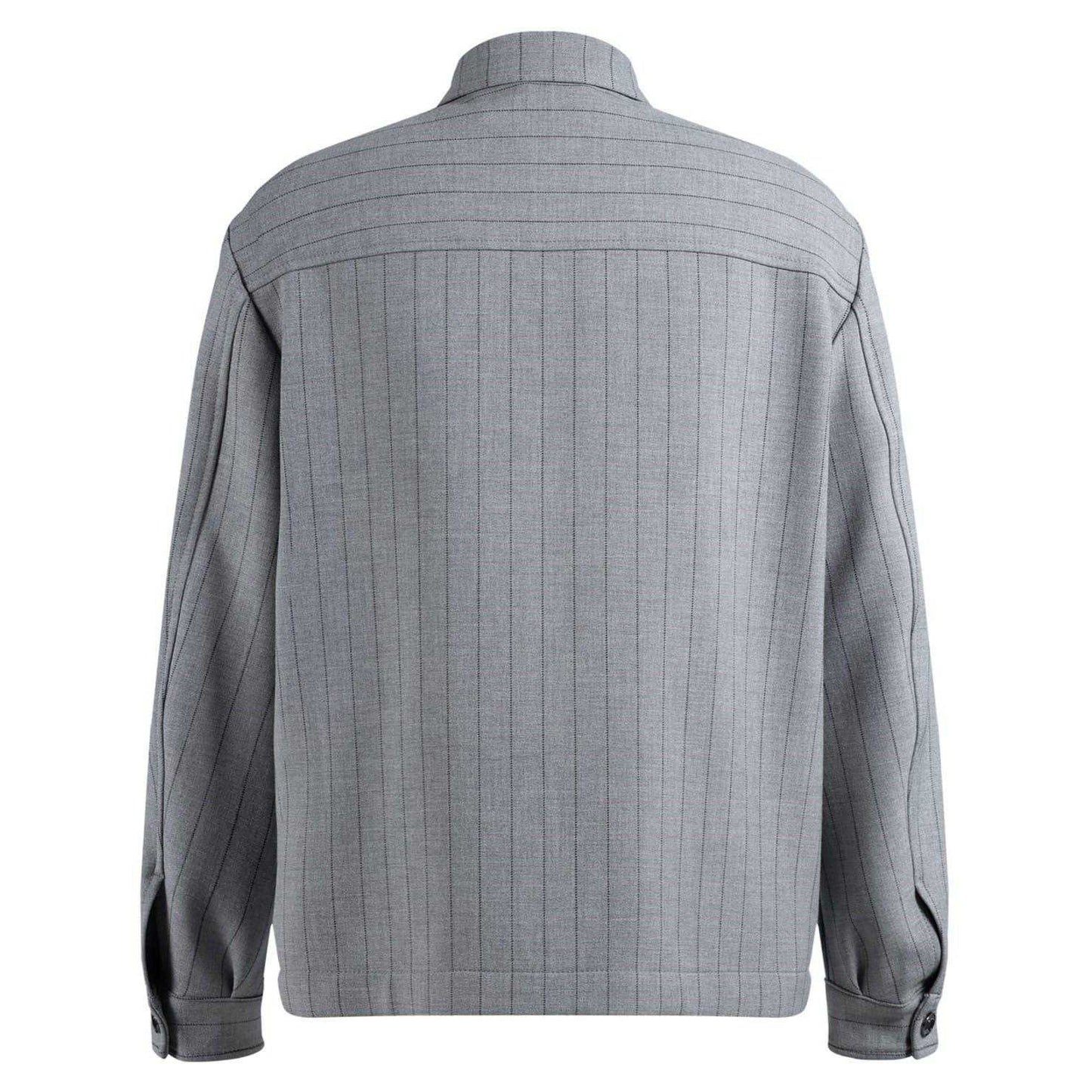 Medium Grey - Back - Boss Mens Overshirt