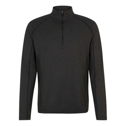 Black - Front - Ziener Mens Jelano Quarter Zip Regular Sweatshirt