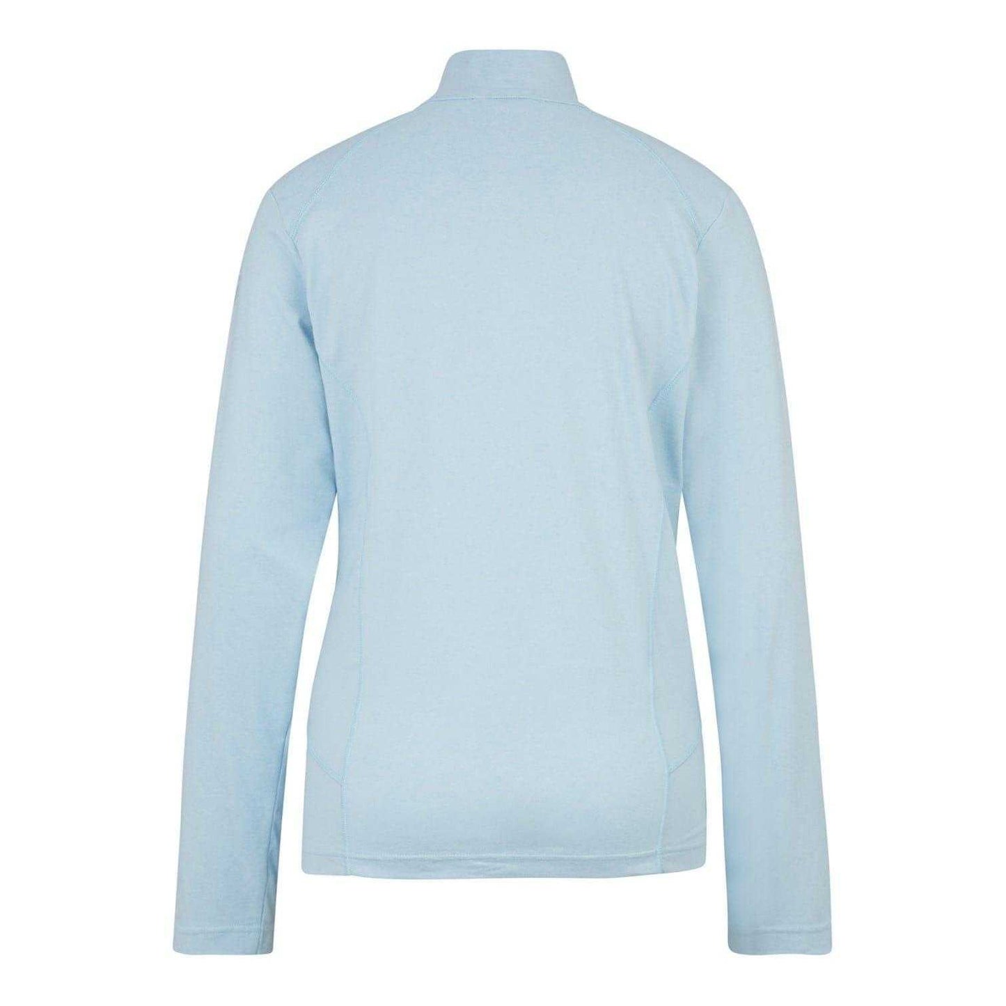 Blue - Back - Ziener Womens-Ladies Jenita Half Zip Raglan Sweatshirt