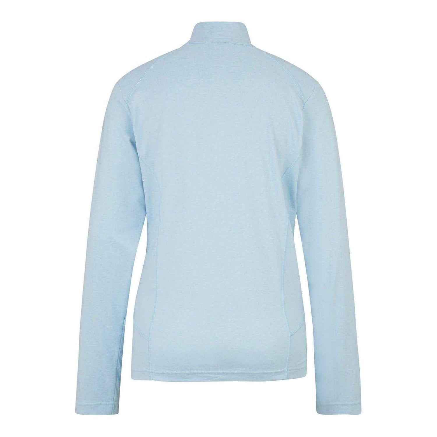 Blue - Back - Ziener Womens-Ladies Jenita Half Zip Raglan Sweatshirt