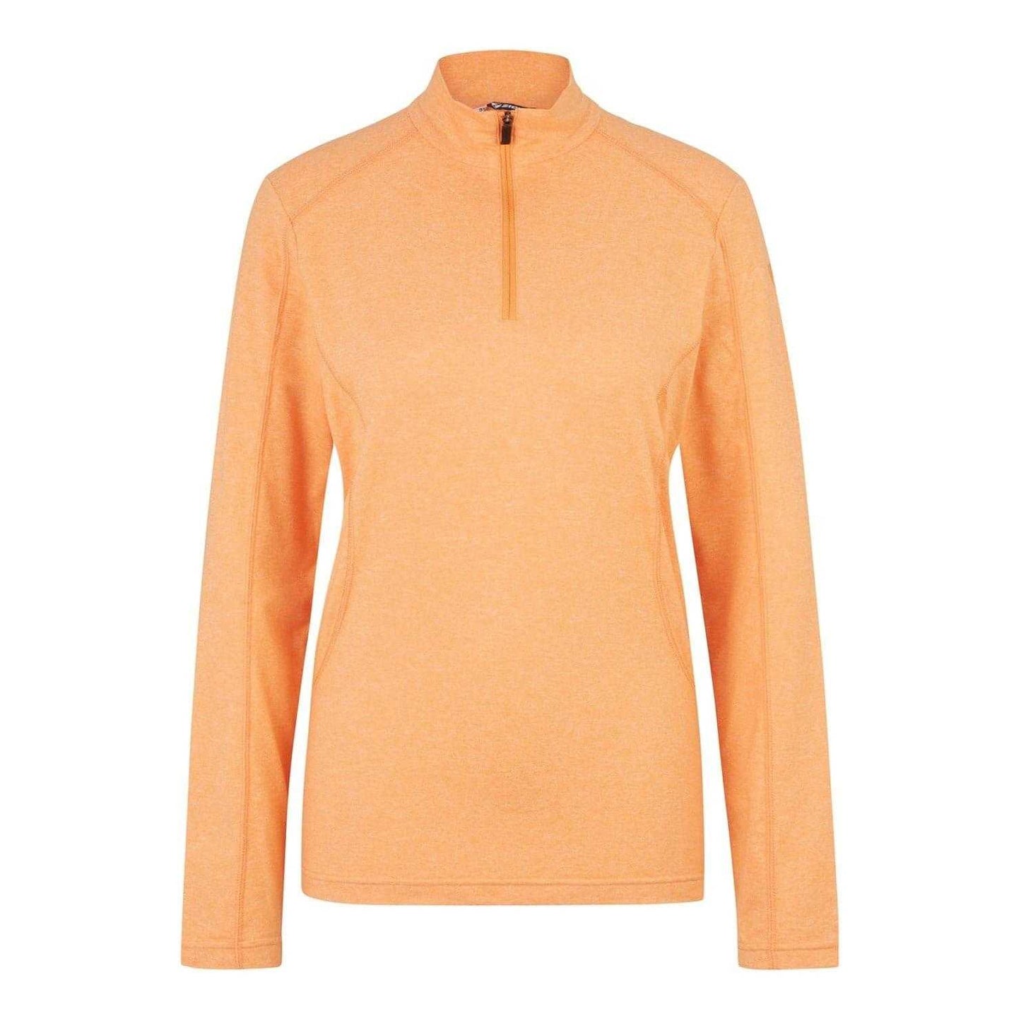 Orange - Front - Ziener Womens-Ladies Jenita Half Zip Raglan Sweatshirt