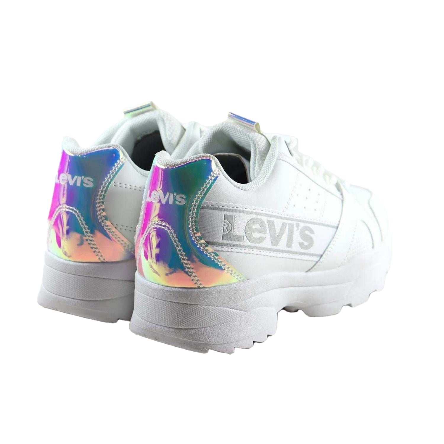 Mirror - Back - Levis Girls Soho Iridescent Leather Trainers