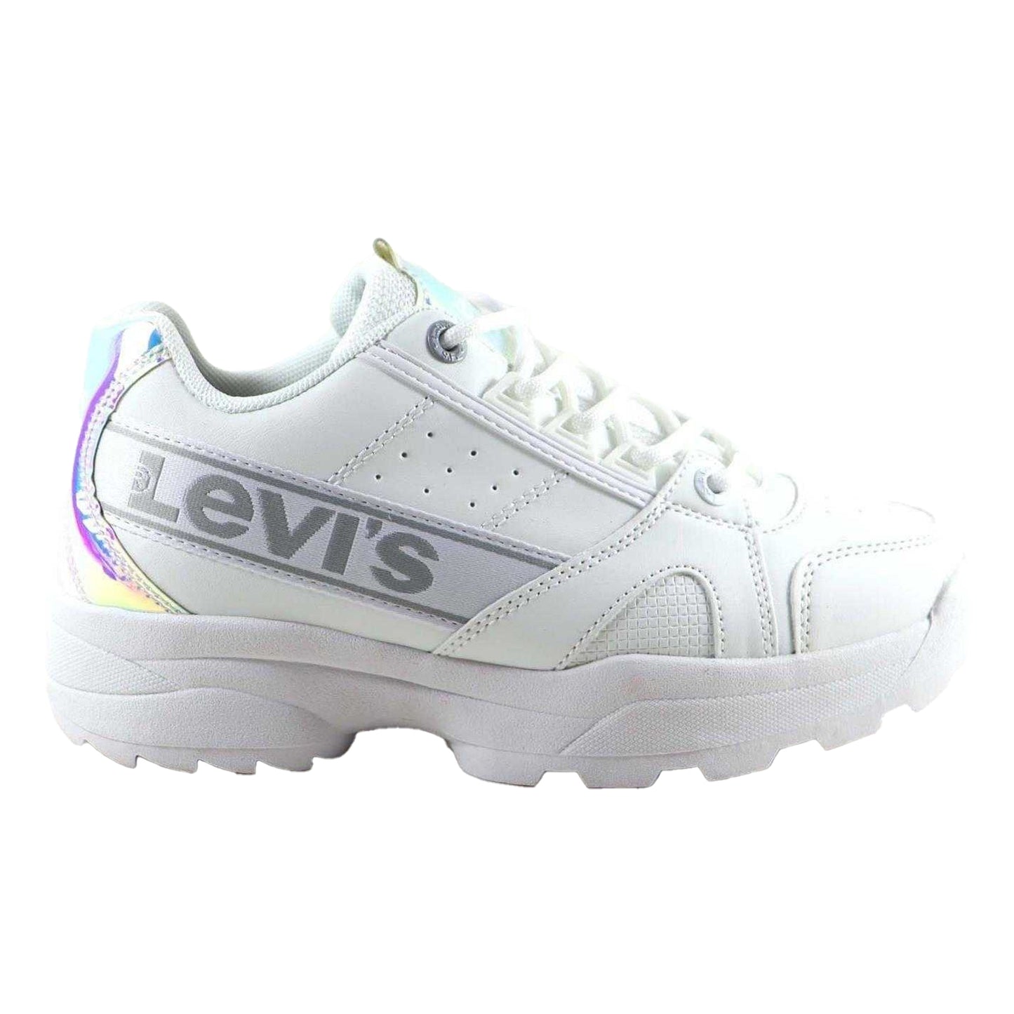 Mirror - Front - Levis Girls Soho Iridescent Leather Trainers
