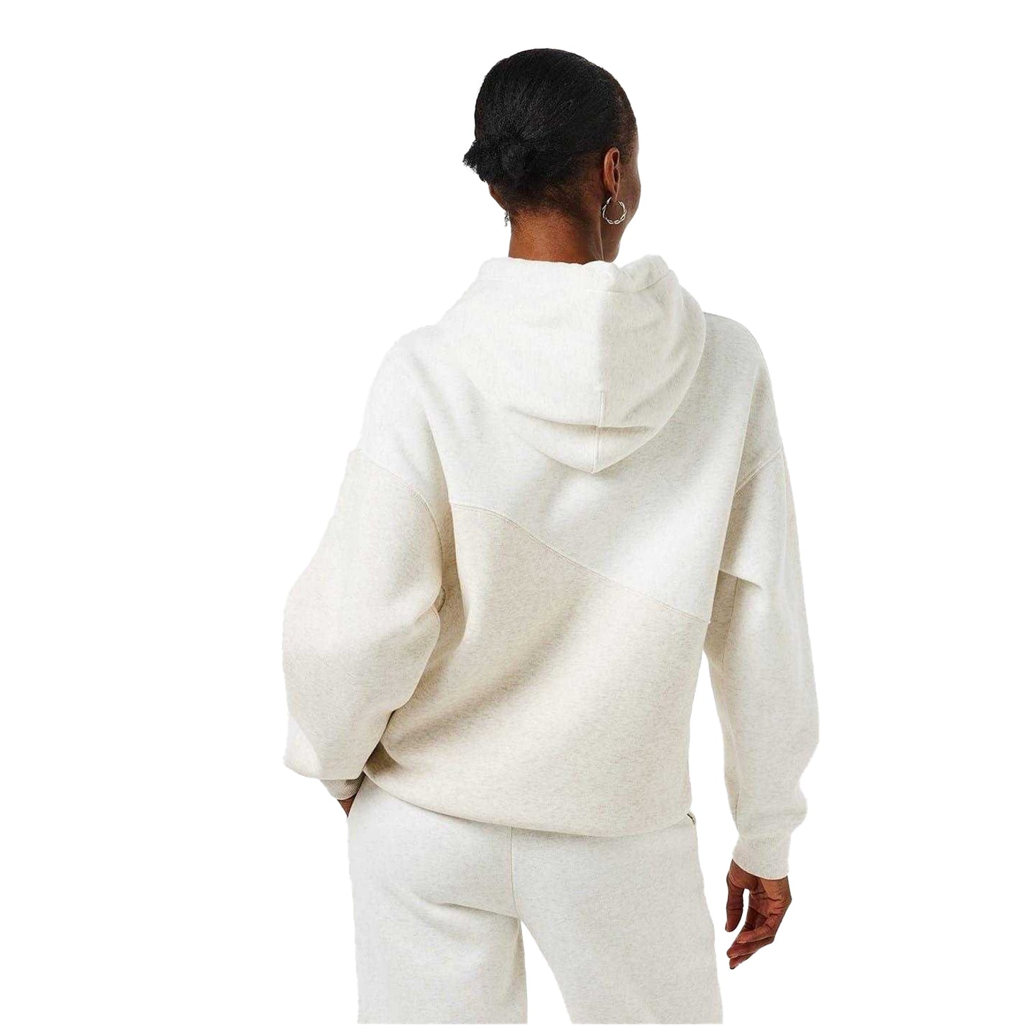 Oat - Back - Jack Wills Womens-Ladies Splice Drawstring Hoodie