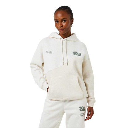 Oat - Lifestyle - Jack Wills Womens-Ladies Splice Drawstring Hoodie