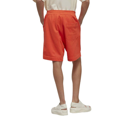 Orange - Back - Y-3 Mens Organic Cotton Shorts