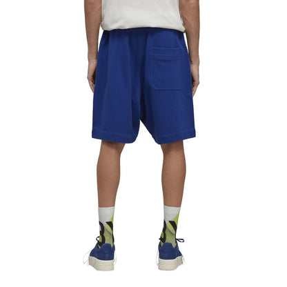 Blue - Back - Y-3 Mens Organic Cotton Shorts