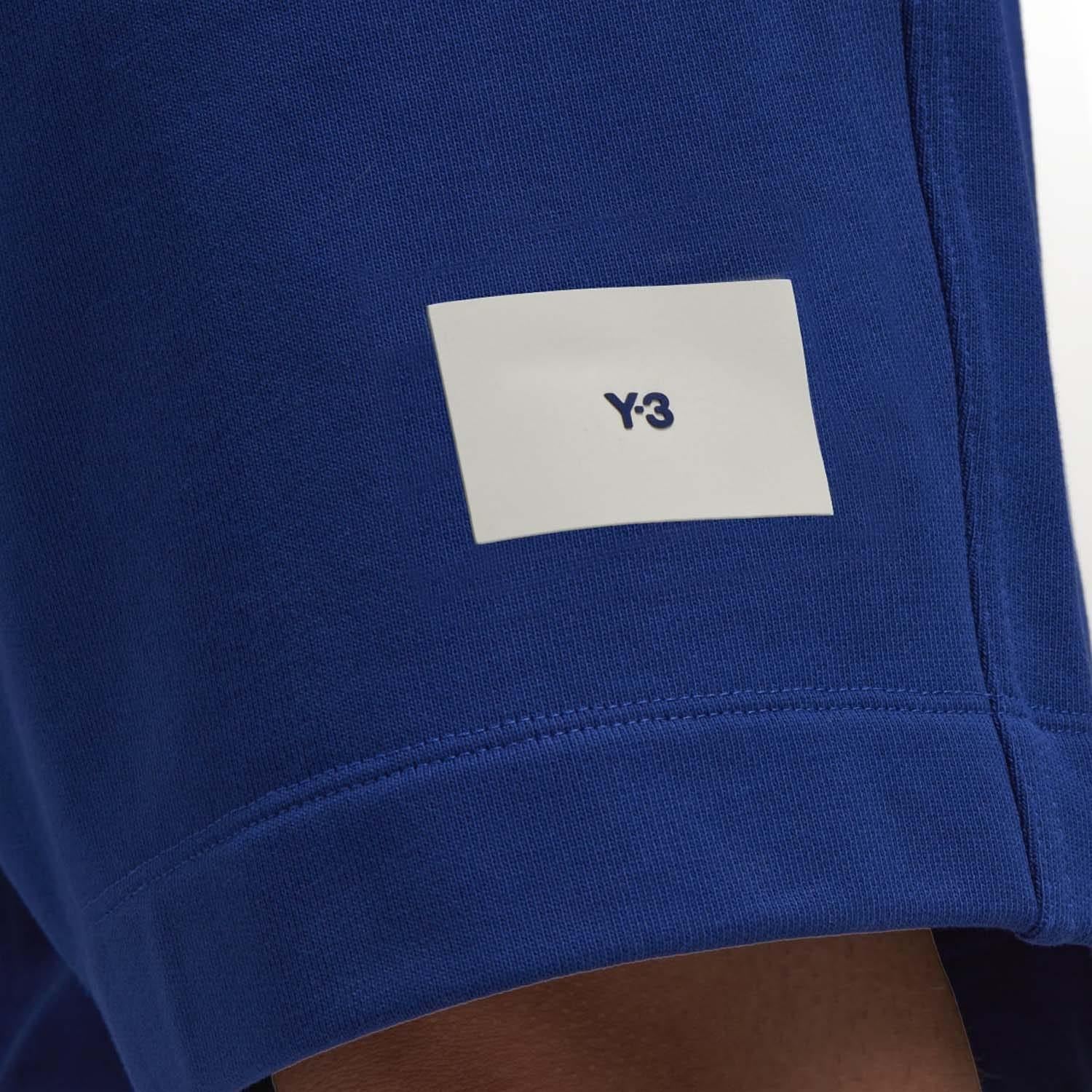Blue - Close up - Y-3 Mens Organic Cotton Shorts