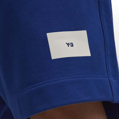 Blue - Close up - Y-3 Mens Organic Cotton Shorts