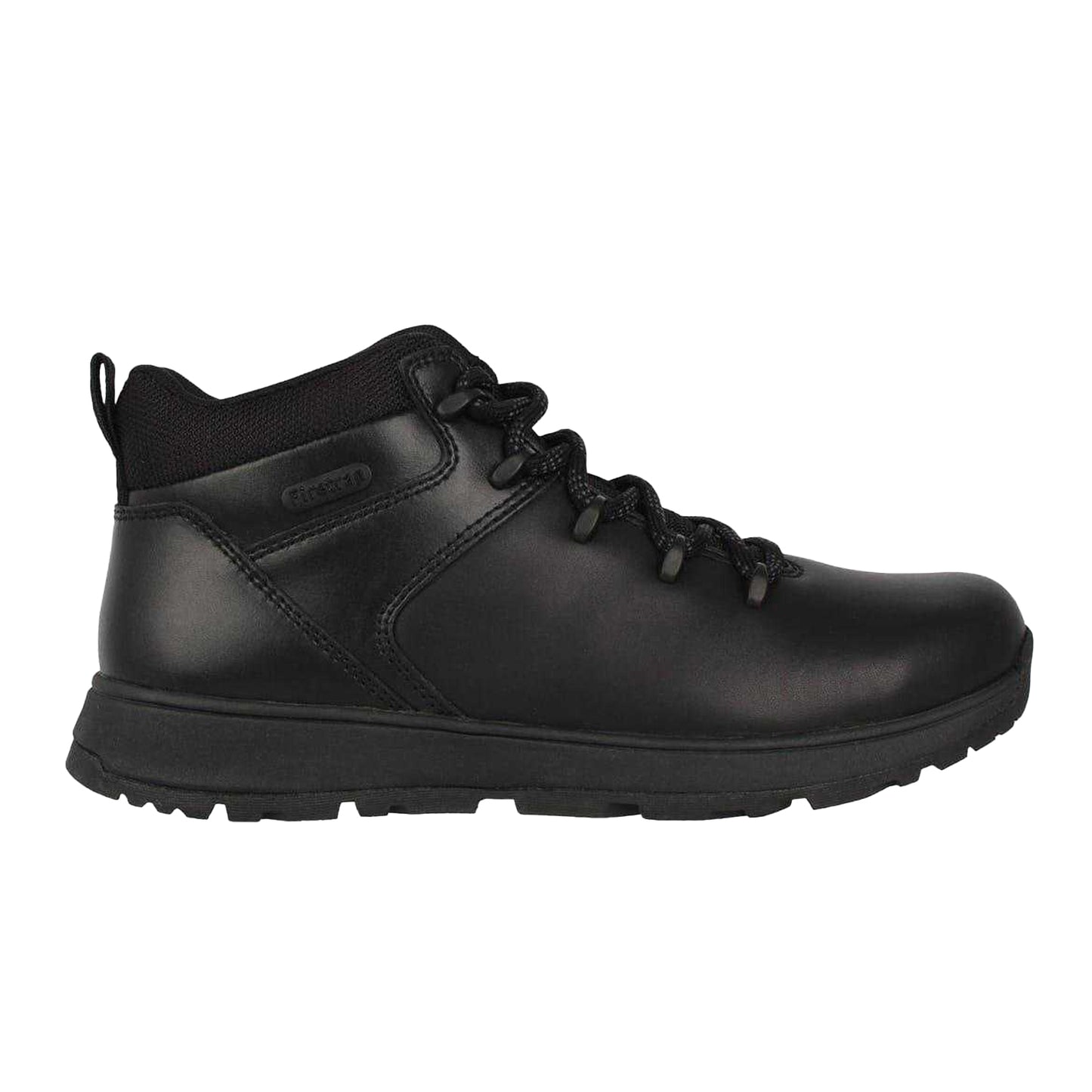 Black - Front - Firetrap Mens Rhino Logo Leather Boots