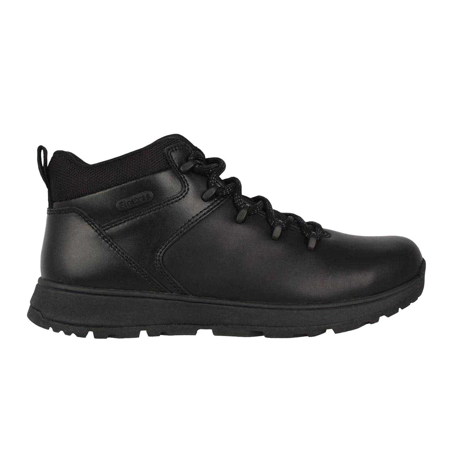 Black - Front - Firetrap Mens Rhino Logo Leather Boots