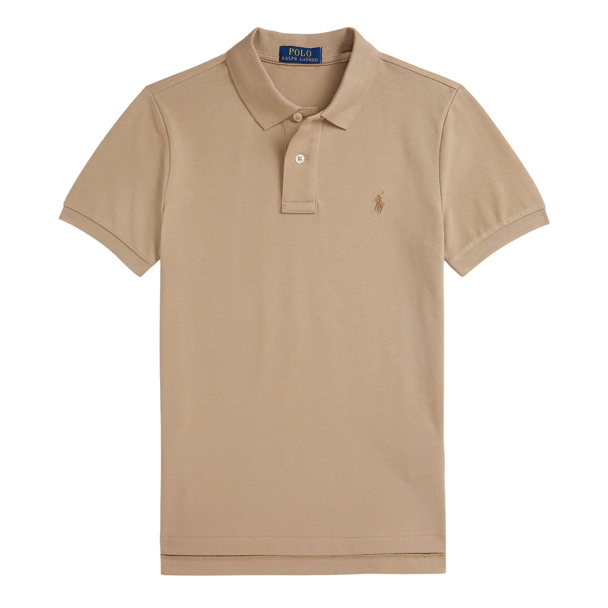 Vintage Khaki - Front - Ralph Lauren Boys Collared Regular Short-Sleeved Polo Shirt