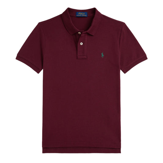 Classic Wine - Front - Ralph Lauren Boys Collared Regular Short-Sleeved Polo Shirt