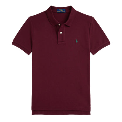 Classic Wine - Front - Ralph Lauren Boys Collared Regular Short-Sleeved Polo Shirt