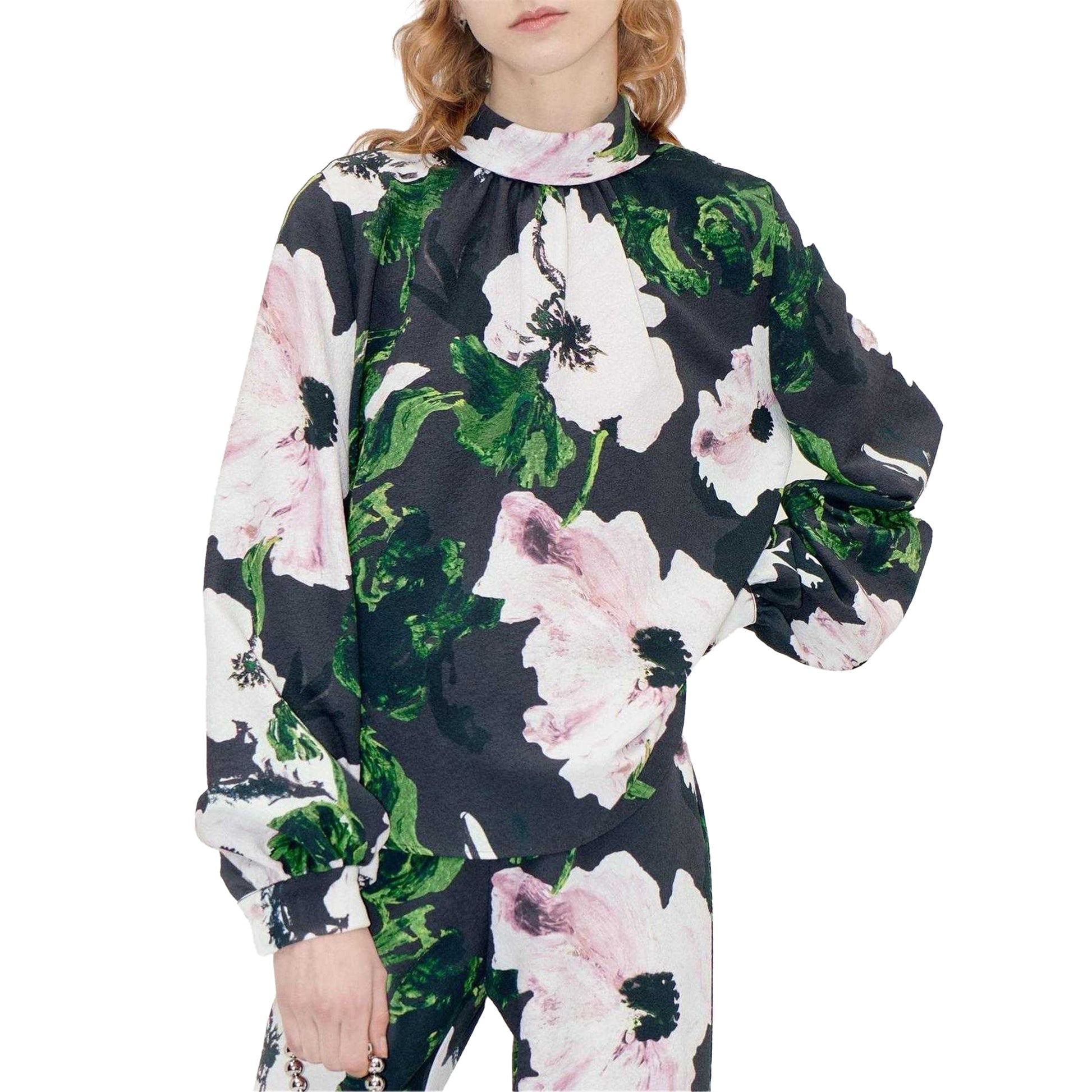 Multicoloured - Side - Stine Goya Womens-Ladies Floral Blouse