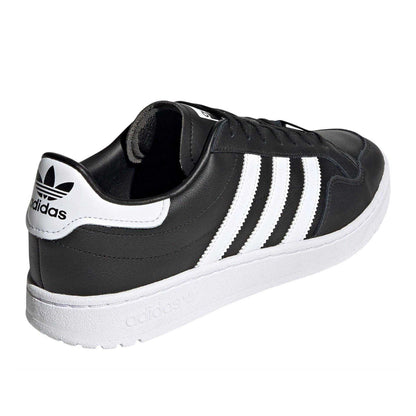 Core Black - Back - Adidas Mens Team Leather Flat Court Trainers