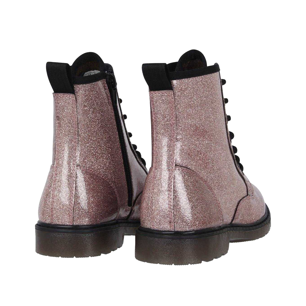 Pink - Back - Miso Girls Brandi Glitter Ankle Boots