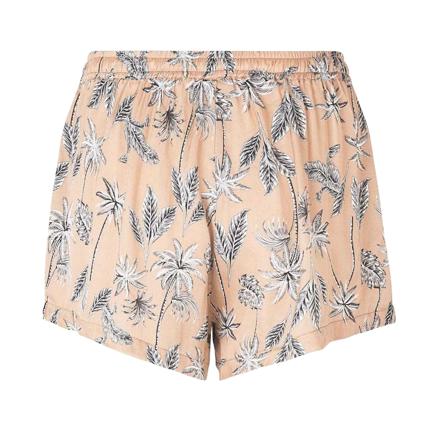 Moonlight - Back - CCDK Copenhagen Womens-Ladies Woven Palm Print Relaxed Fit Shorts