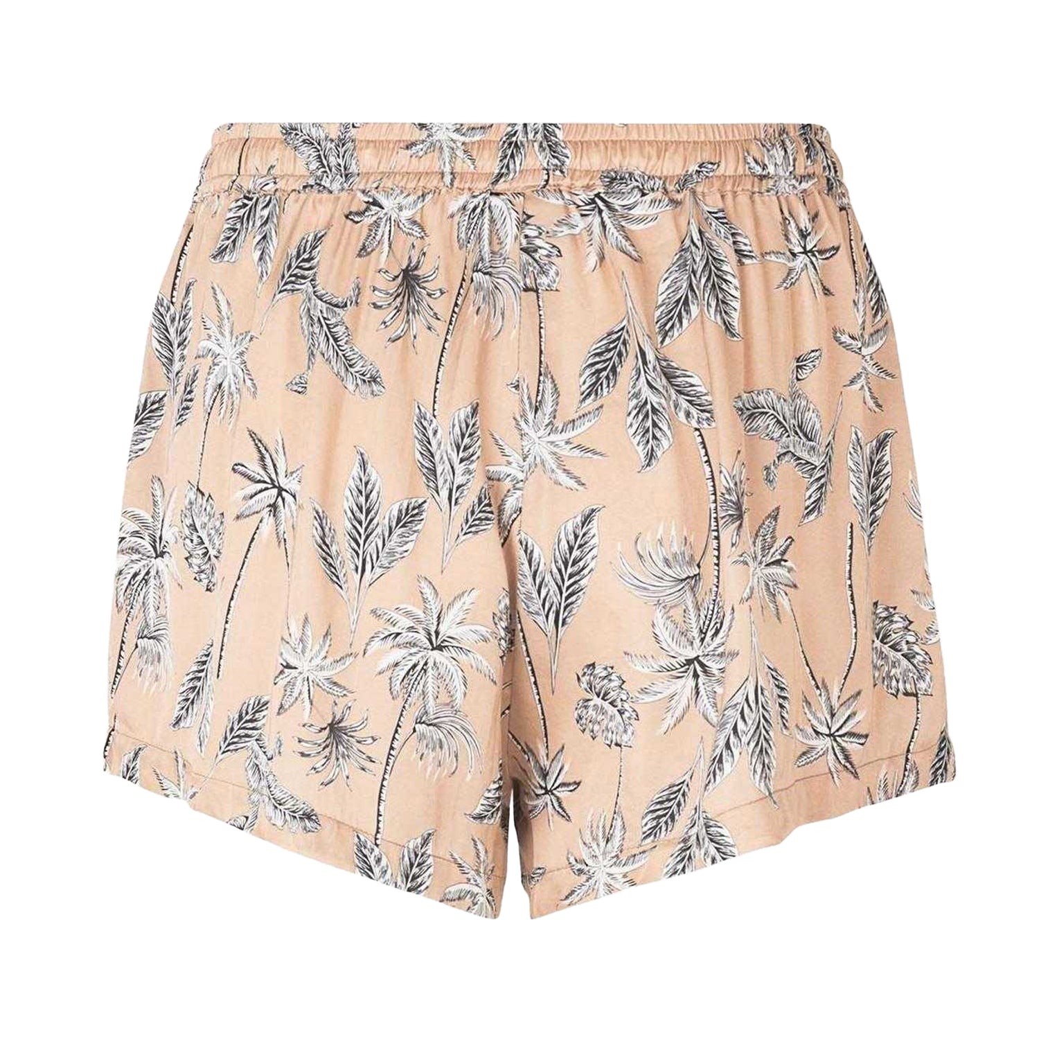 Moonlight - Back - CCDK Copenhagen Womens-Ladies Woven Palm Print Relaxed Fit Shorts
