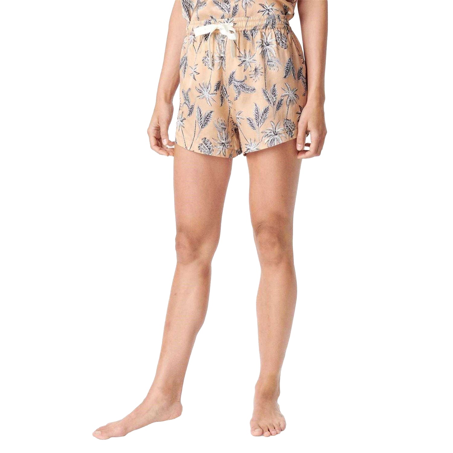 Moonlight - Side - CCDK Copenhagen Womens-Ladies Woven Palm Print Relaxed Fit Shorts