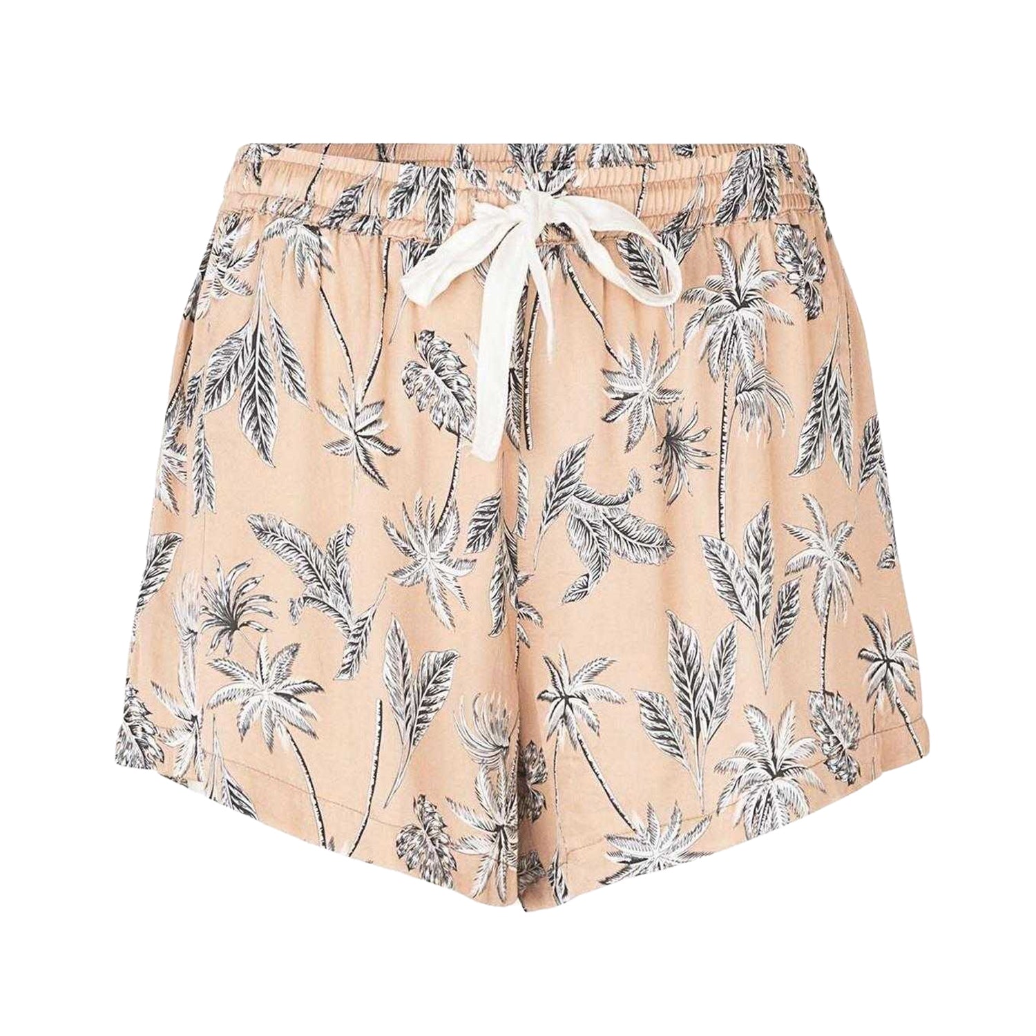 Moonlight - Front - CCDK Copenhagen Womens-Ladies Woven Palm Print Relaxed Fit Shorts