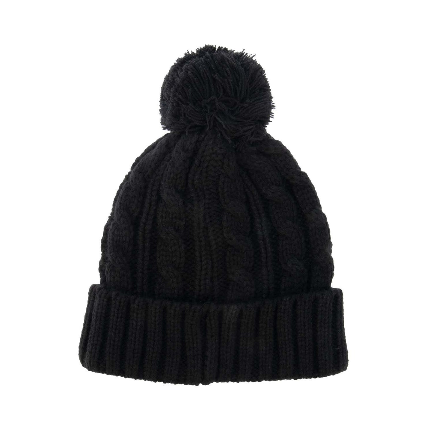 Black - Back - Farah Mens Rirola Knitted Beanie