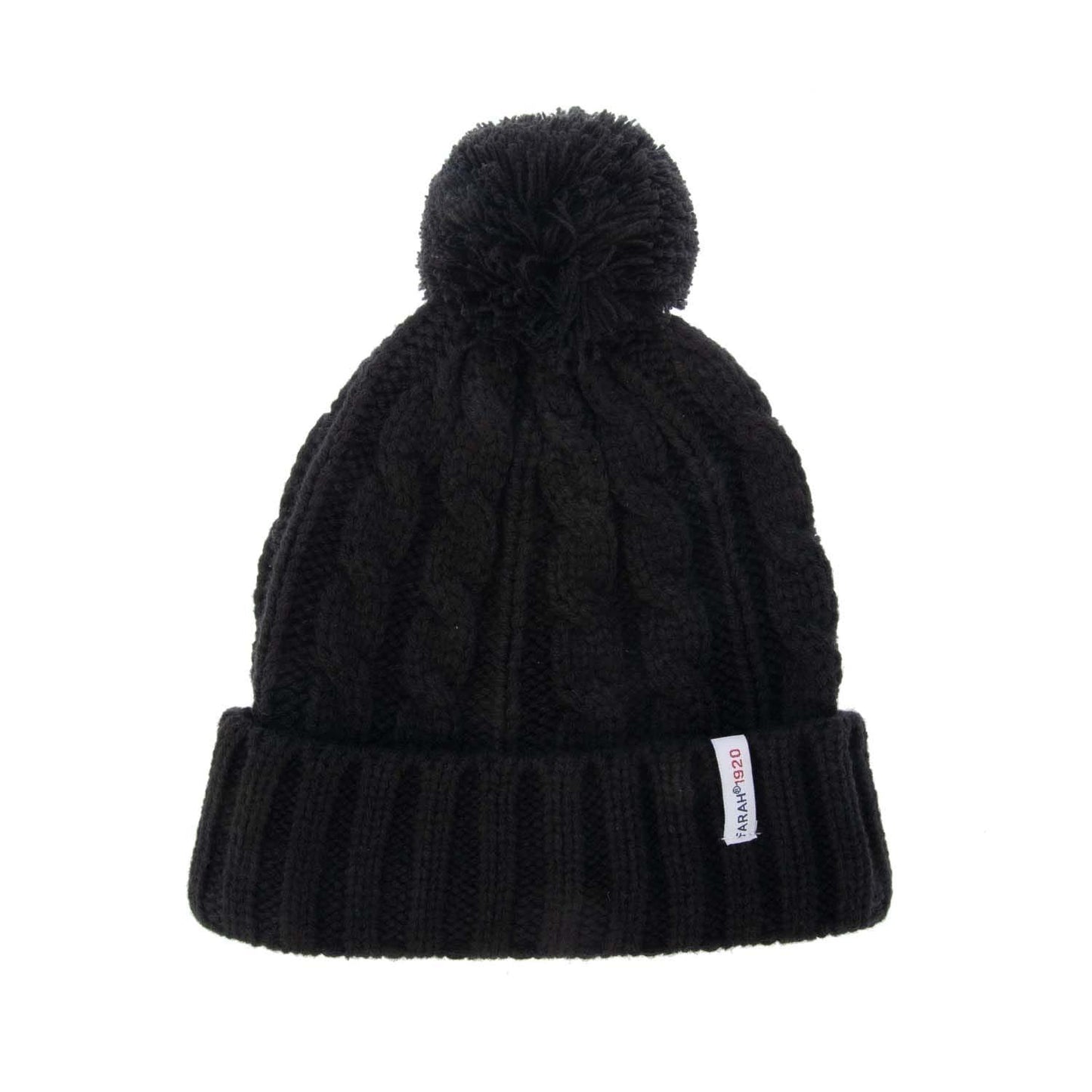 Black - Front - Farah Mens Rirola Knitted Beanie