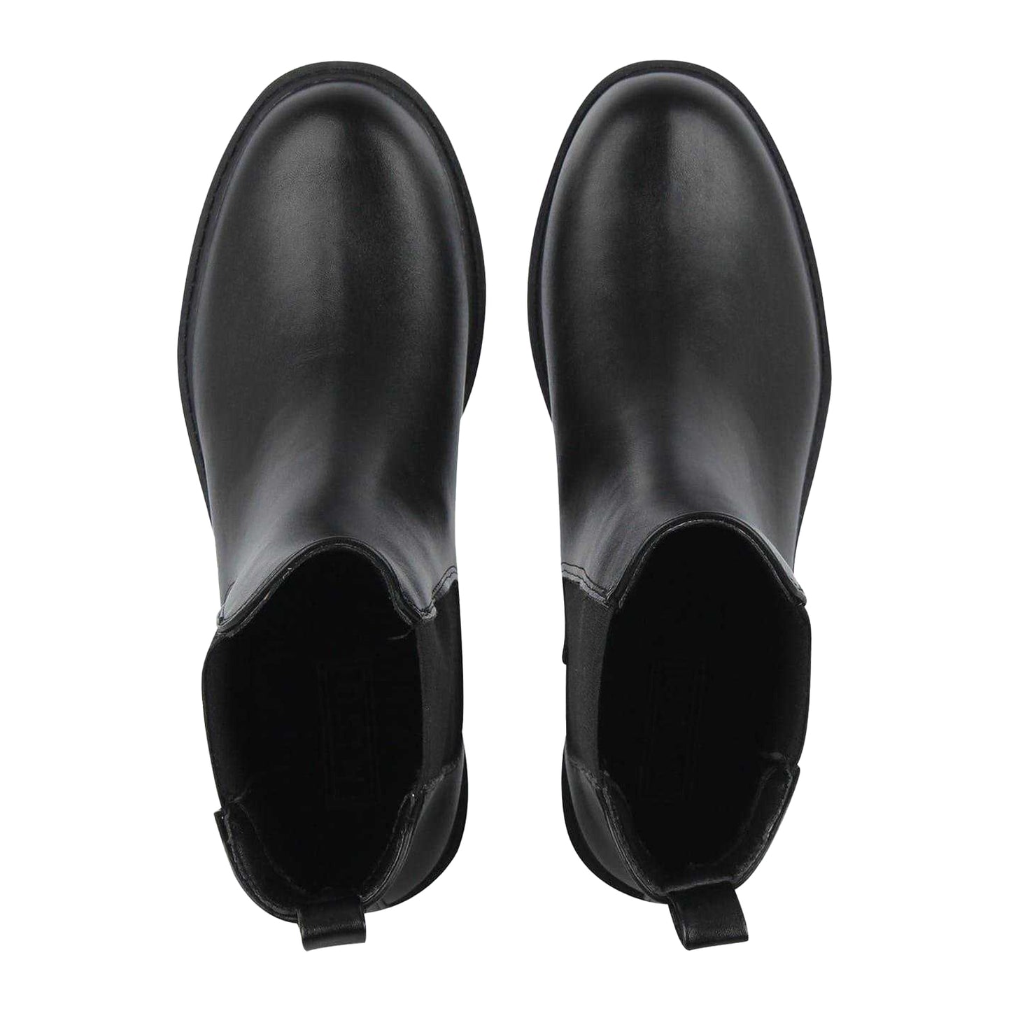 Black - Side - Miso Womens-Ladies Leather Chelsea Boots