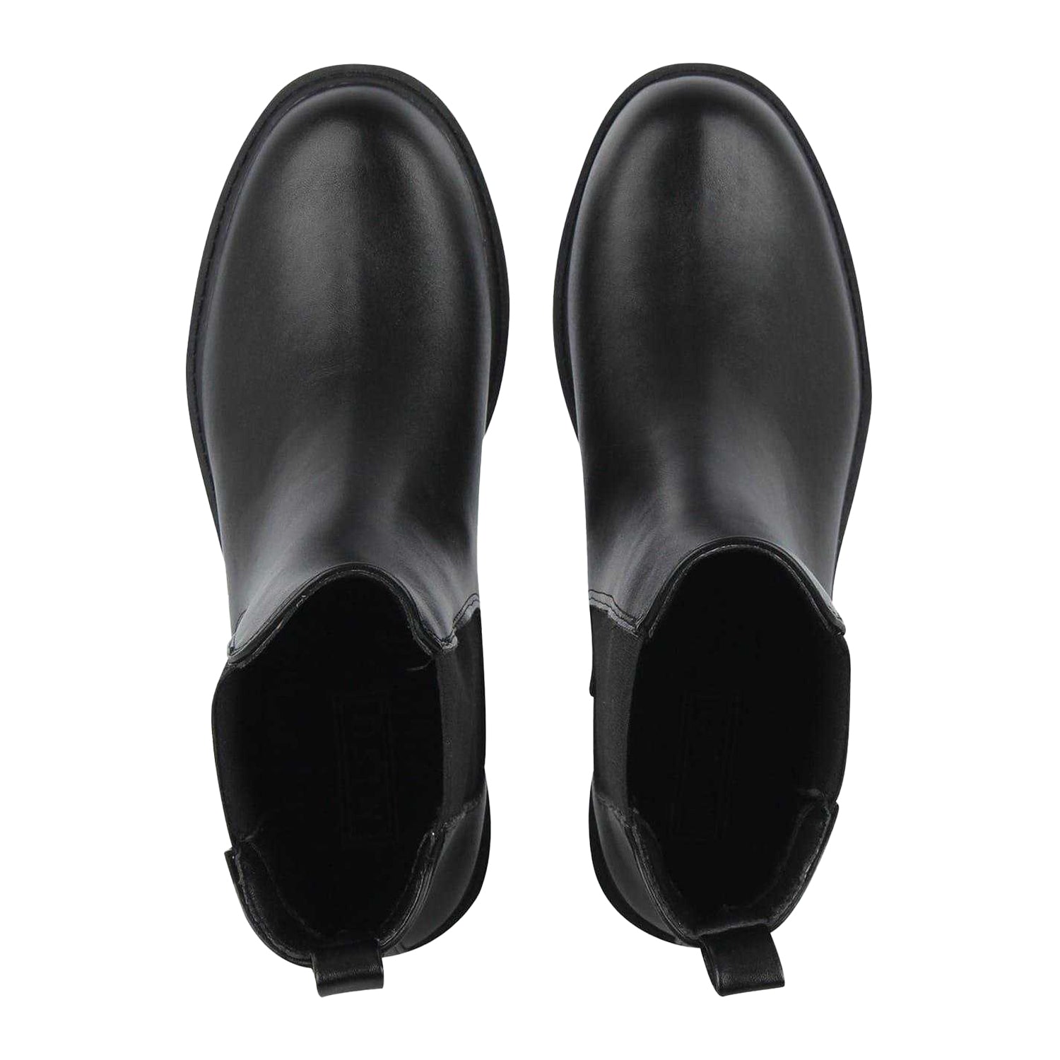 Black - Side - Miso Womens-Ladies Leather Chelsea Boots