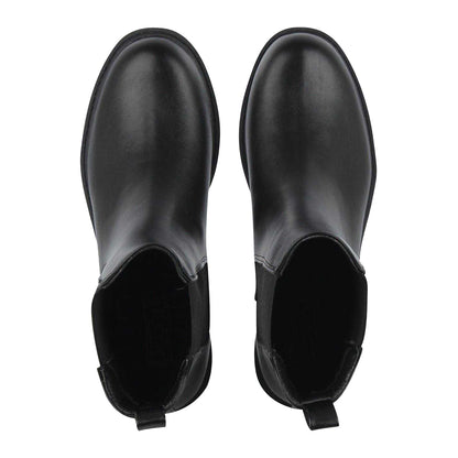 Black - Side - Miso Womens-Ladies Leather Chelsea Boots