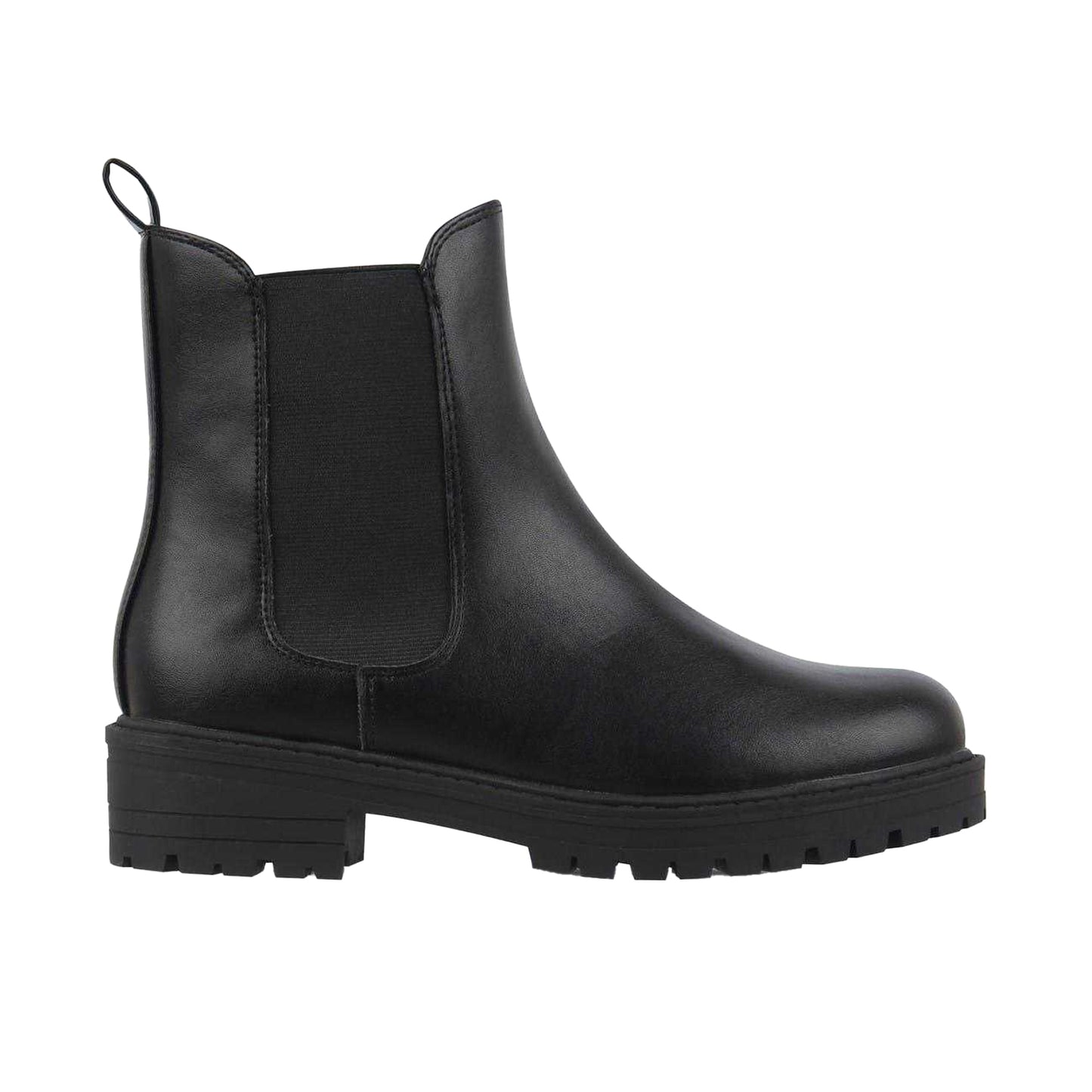 Black - Front - Miso Womens-Ladies Leather Chelsea Boots
