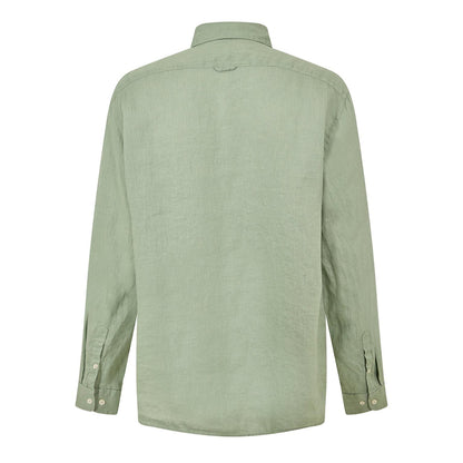 Green Bay - Back - Timberland Mens Linen Relaxed Fit Shirt