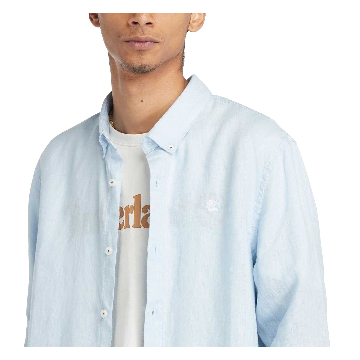 Skyway - Side - Timberland Mens Linen Relaxed Fit Shirt