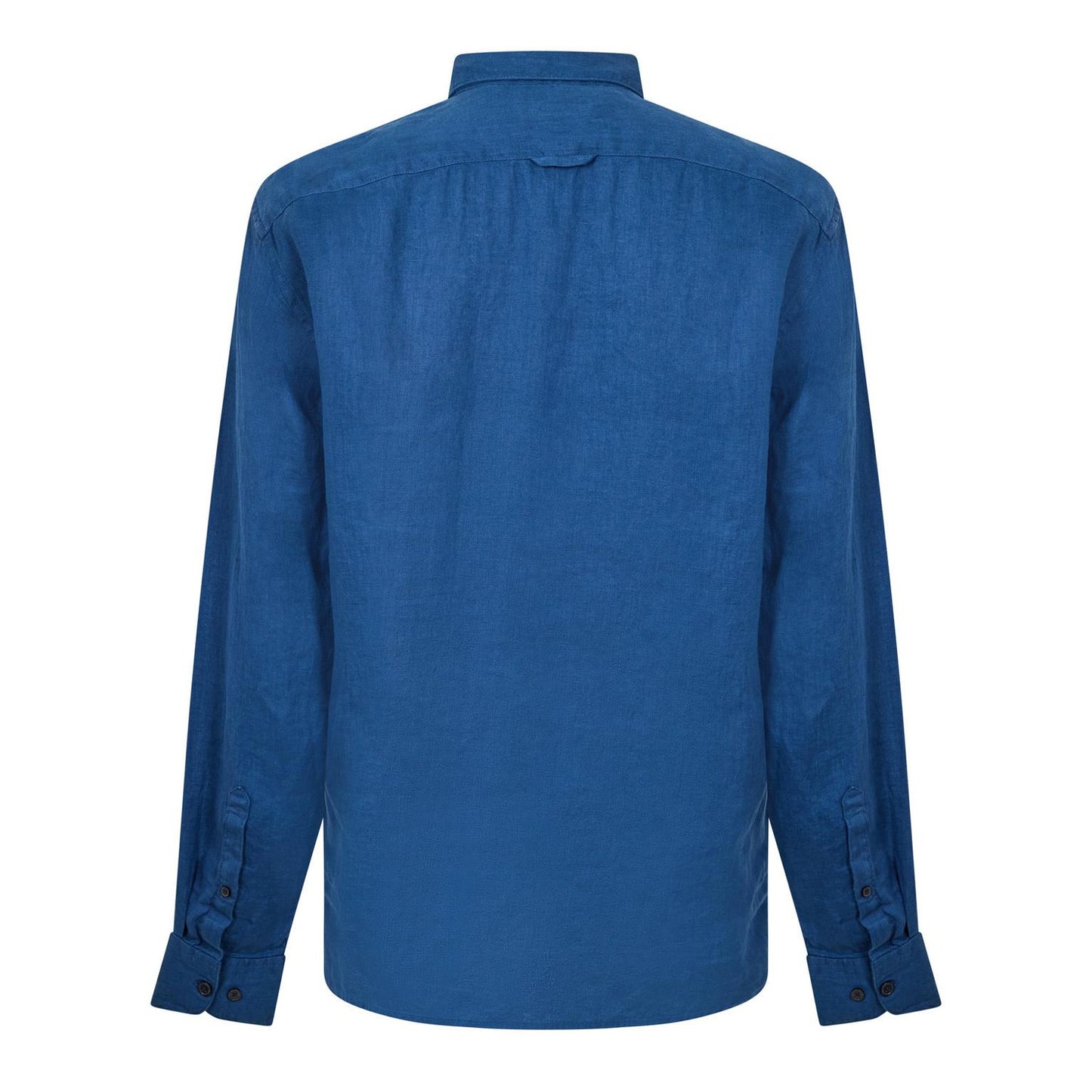 Dark Denim - Back - Timberland Mens Linen Relaxed Fit Shirt
