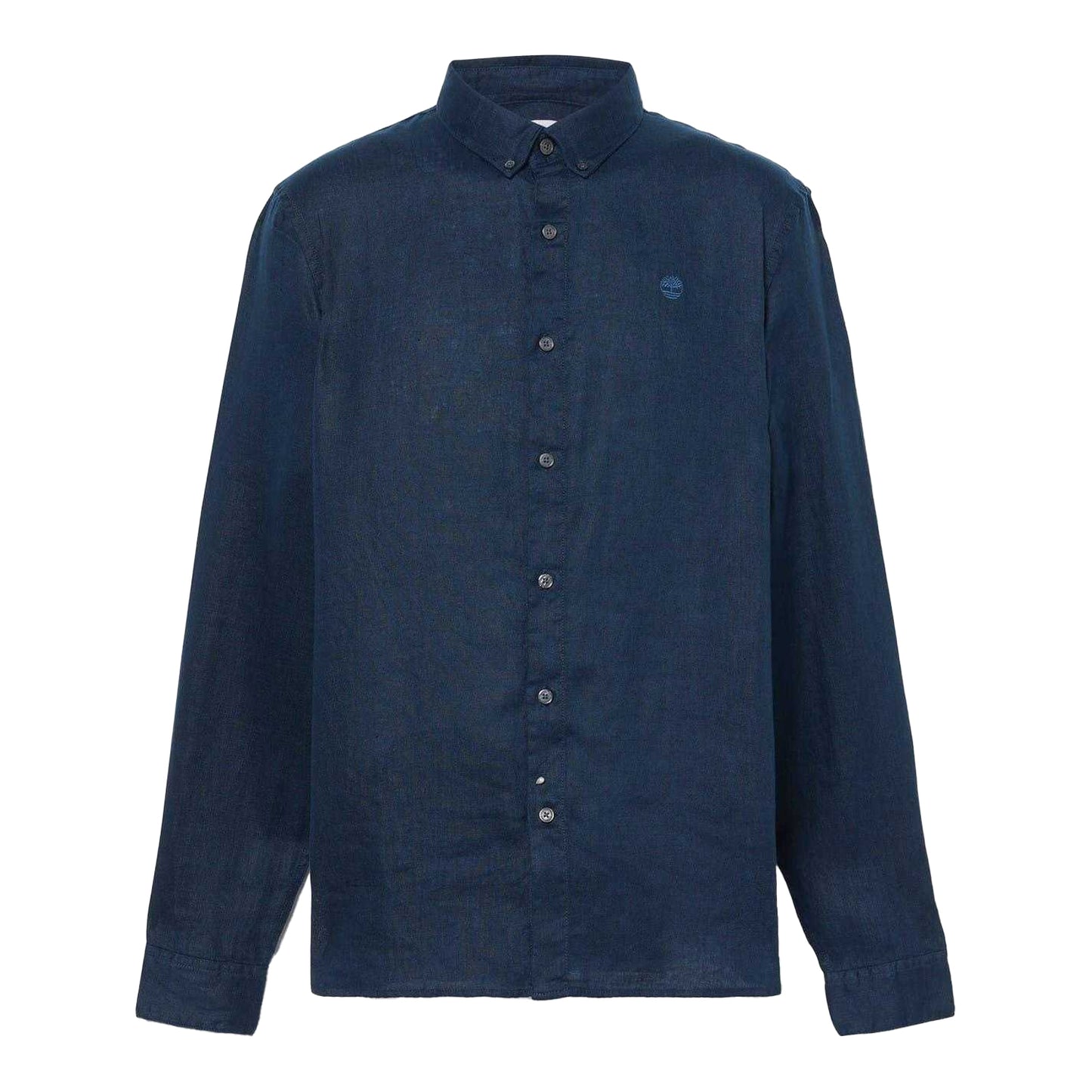 Dark Sapphire - Front - Timberland Mens Linen Relaxed Fit Shirt